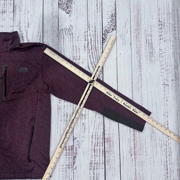 The North Face Stretch Fleece Jacket Men’s M Purple Heather Full Zip - Picture 4 of 6